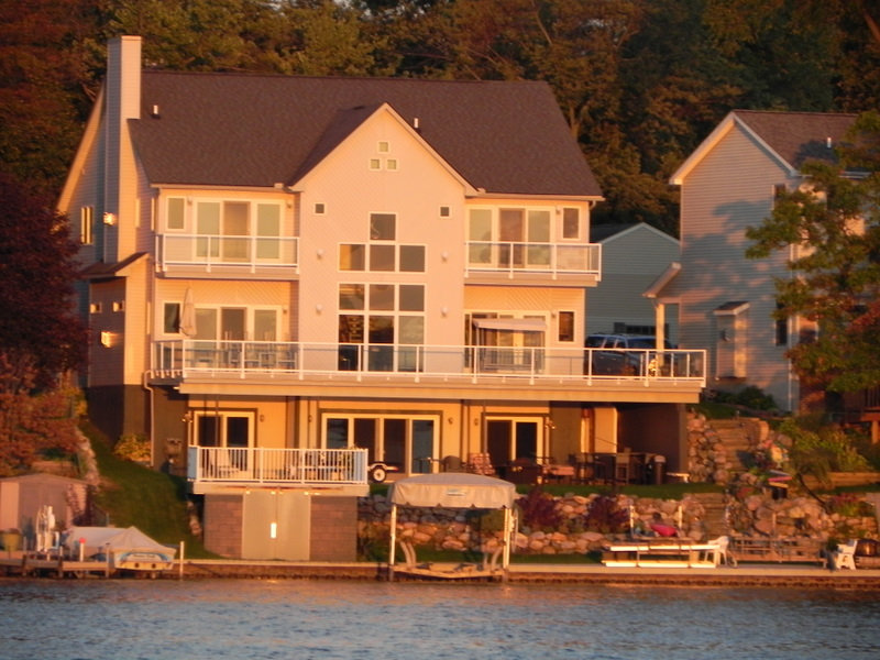 waterfront homes woodhull lake independence township michigan